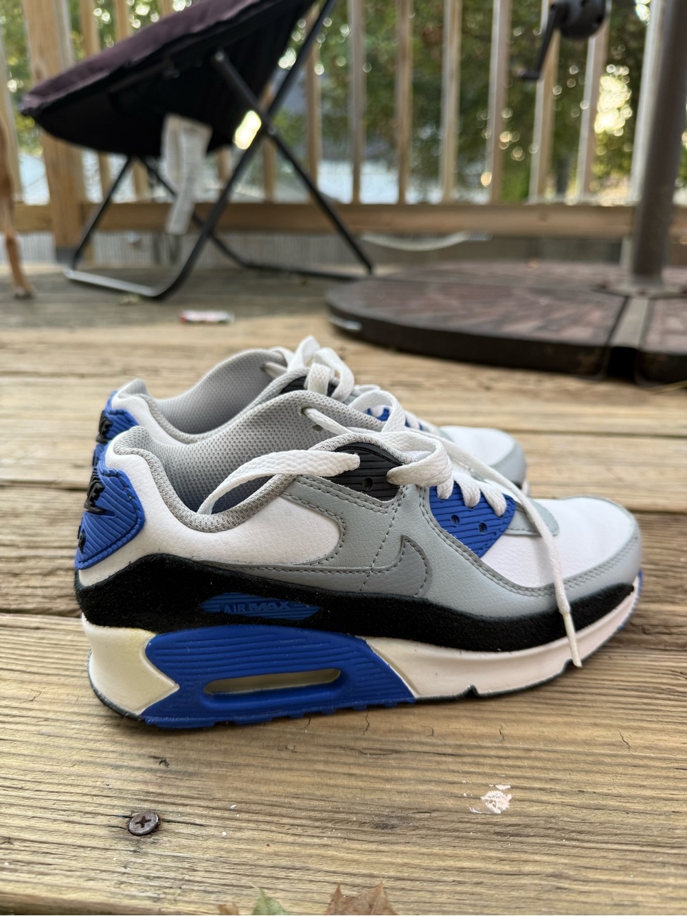 Nike Kids Blue, White & Gray Air Max Sneakers